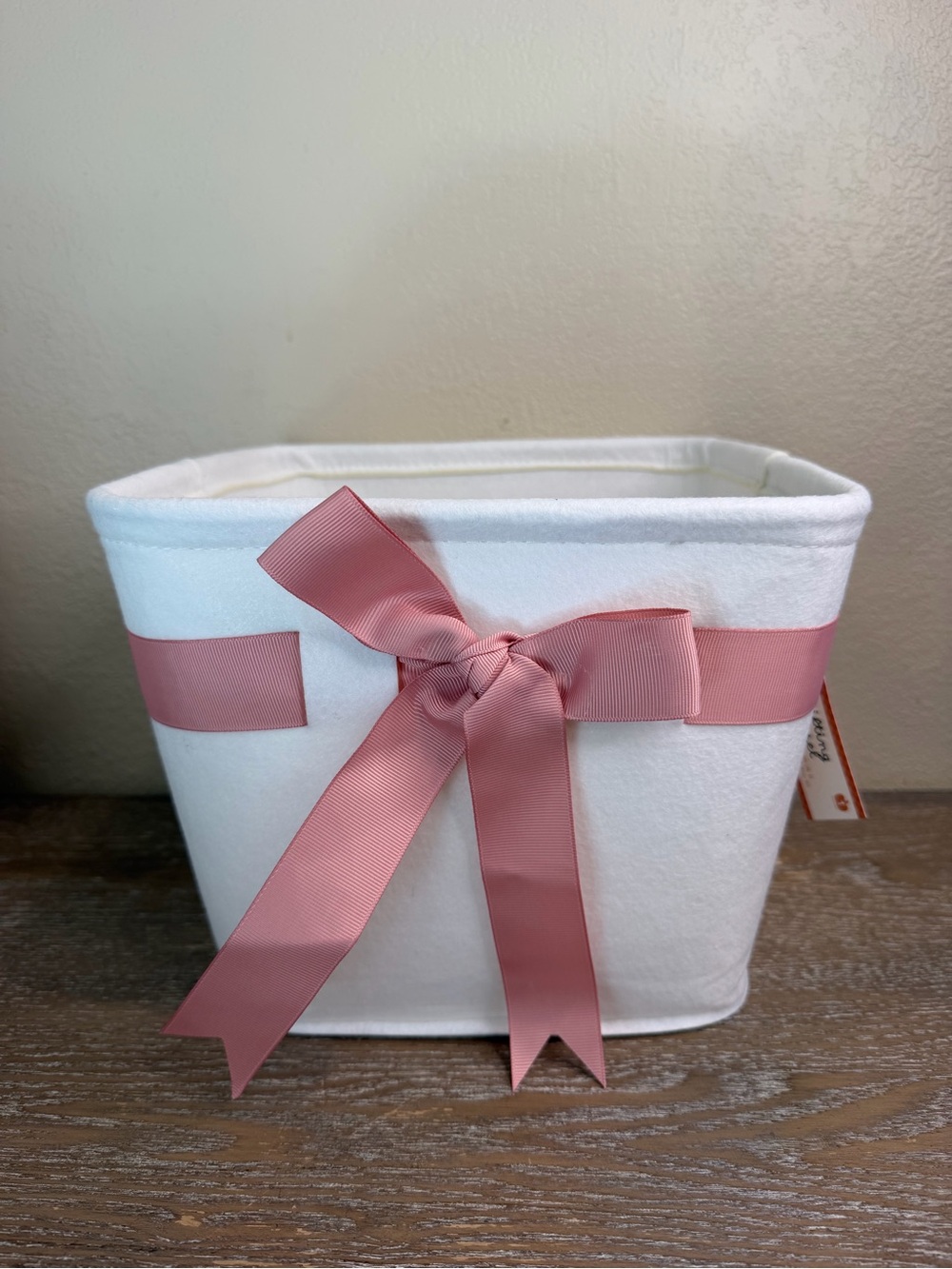 Target Bullseye Playground Storage Basket w bow